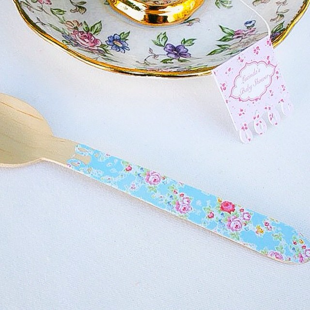 Floral party spoons - Bespoke Party Products