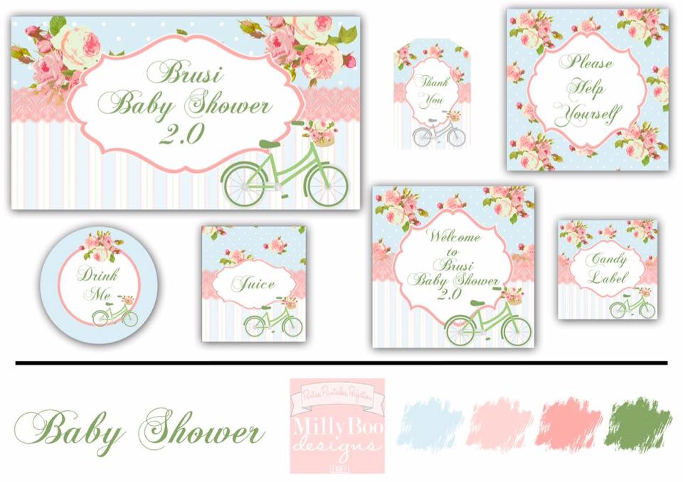 Floral party printables - Milly Boo Designs