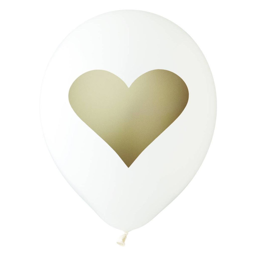 White gold heart balloon - Love the Occasion