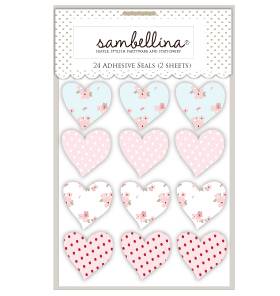 Floral heart stickers - Love The Occasion
