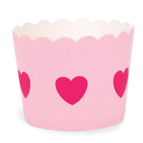 Baking cup pink heart - Party and Co