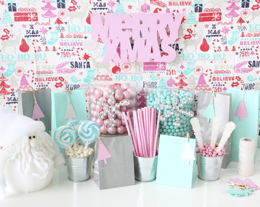 DIY Christmas pastel lolly buffet supplies - Style, Party Love