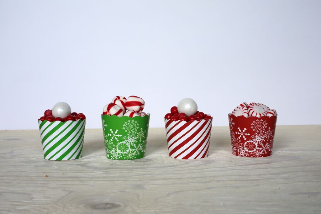 Christmas baking cups, 24 pack, $6.95