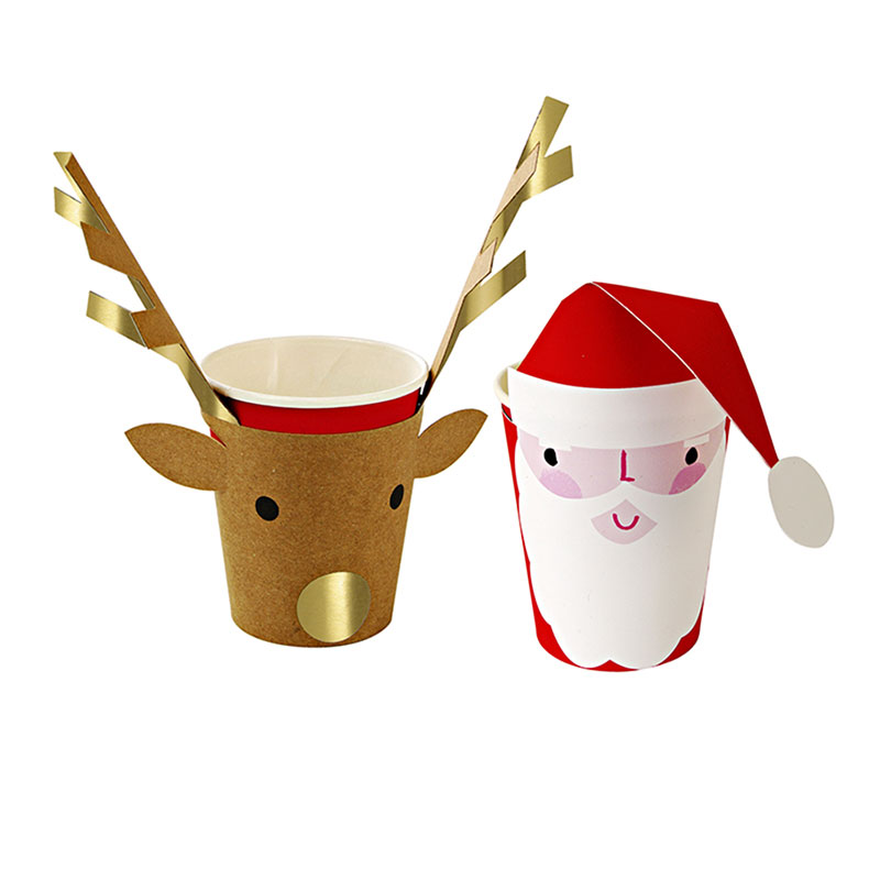 Christmas cups, 8 pack, $12.95 - Ruby Rabbit Partyware