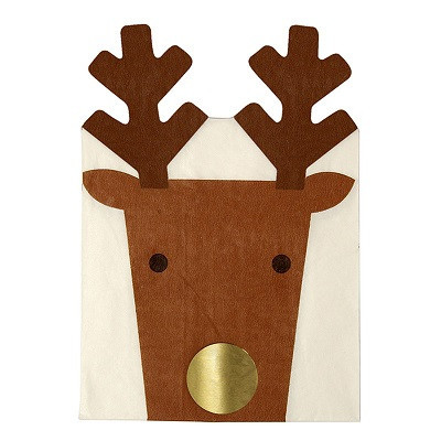 Christmas reindeer napkins, 16 pack, $10.95 - Ruby Rabbit Partyware