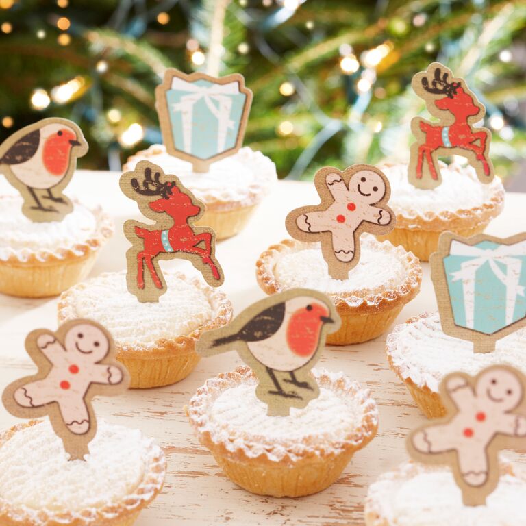 Christmas cupcake toppers - Confectionately Yours