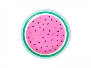 watermelon party plates