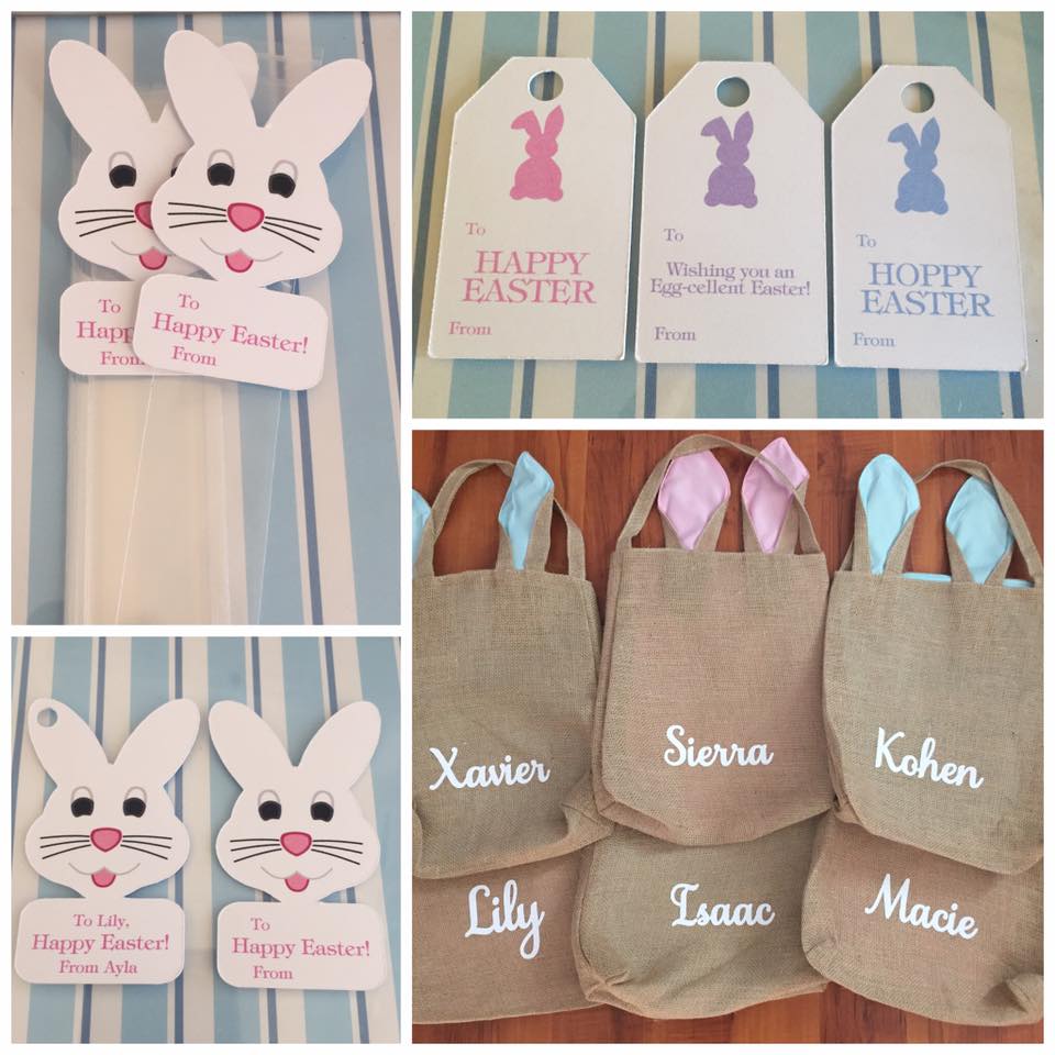 Easter gift bags and tags - DIY Parties by Renee