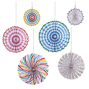 Toot Sweet Pinwheel Decorations - Emiko Blue