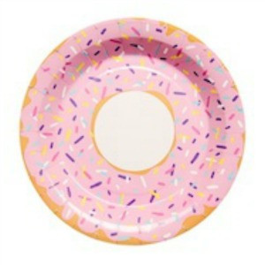 Donut paper plates - Peppermint Sunday
