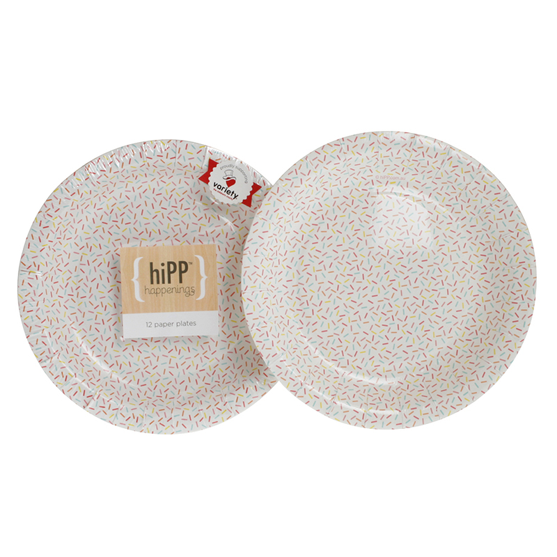 hiPP sprinkles plates - Hip and Hooray