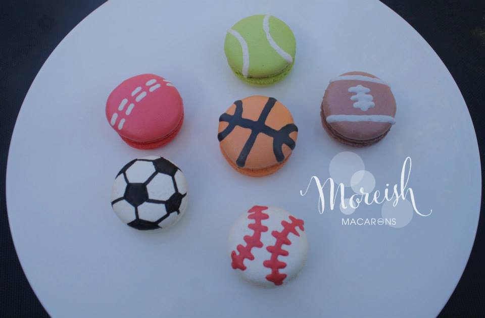 Sports ball macarons - Moreish Macarons (NSW)