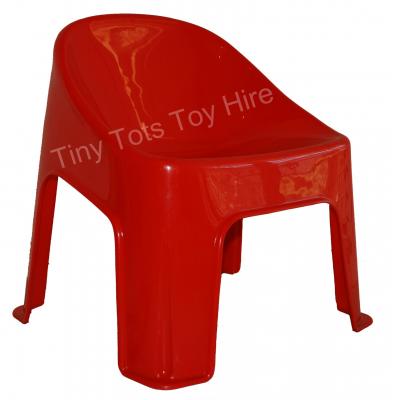 Kids red bubble chair for hire - Tiny Tots Toy Hire Sydney
