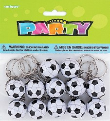 Soccer ball keyring party favour - Party On Shop