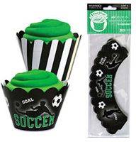 Soccer cupcake wraps - Fantasy Kids Parties