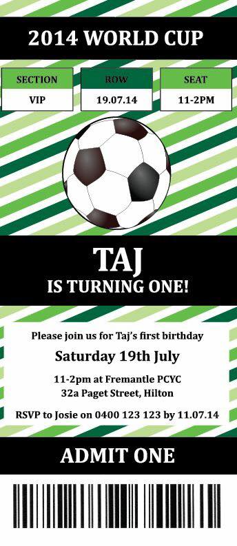 Soccer party invitation - Parties and Print