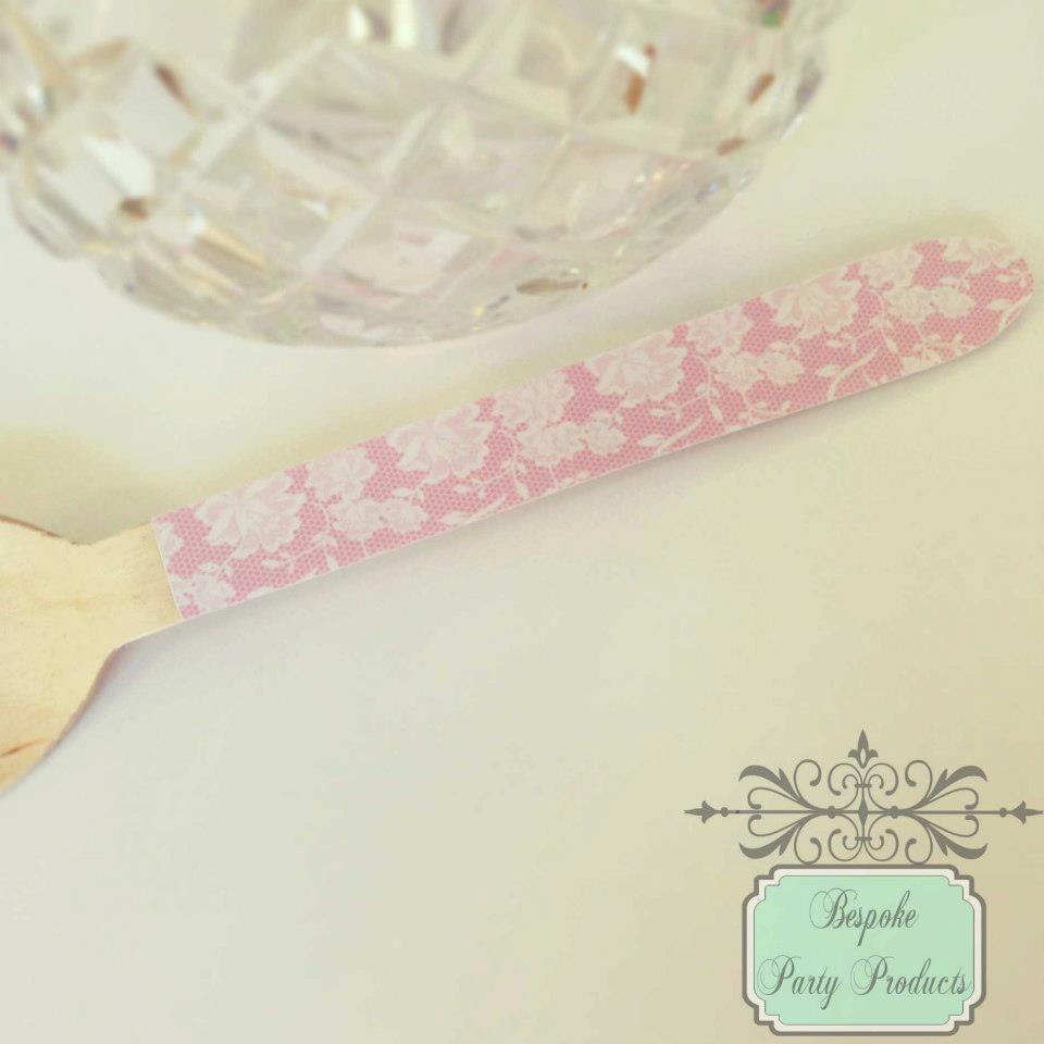 Chantilly lace spoons - Bespoke Party Products