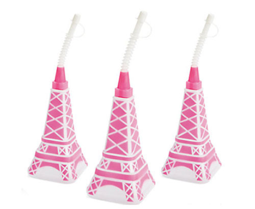 Eiffel tower with straw cup - The Little Big Company