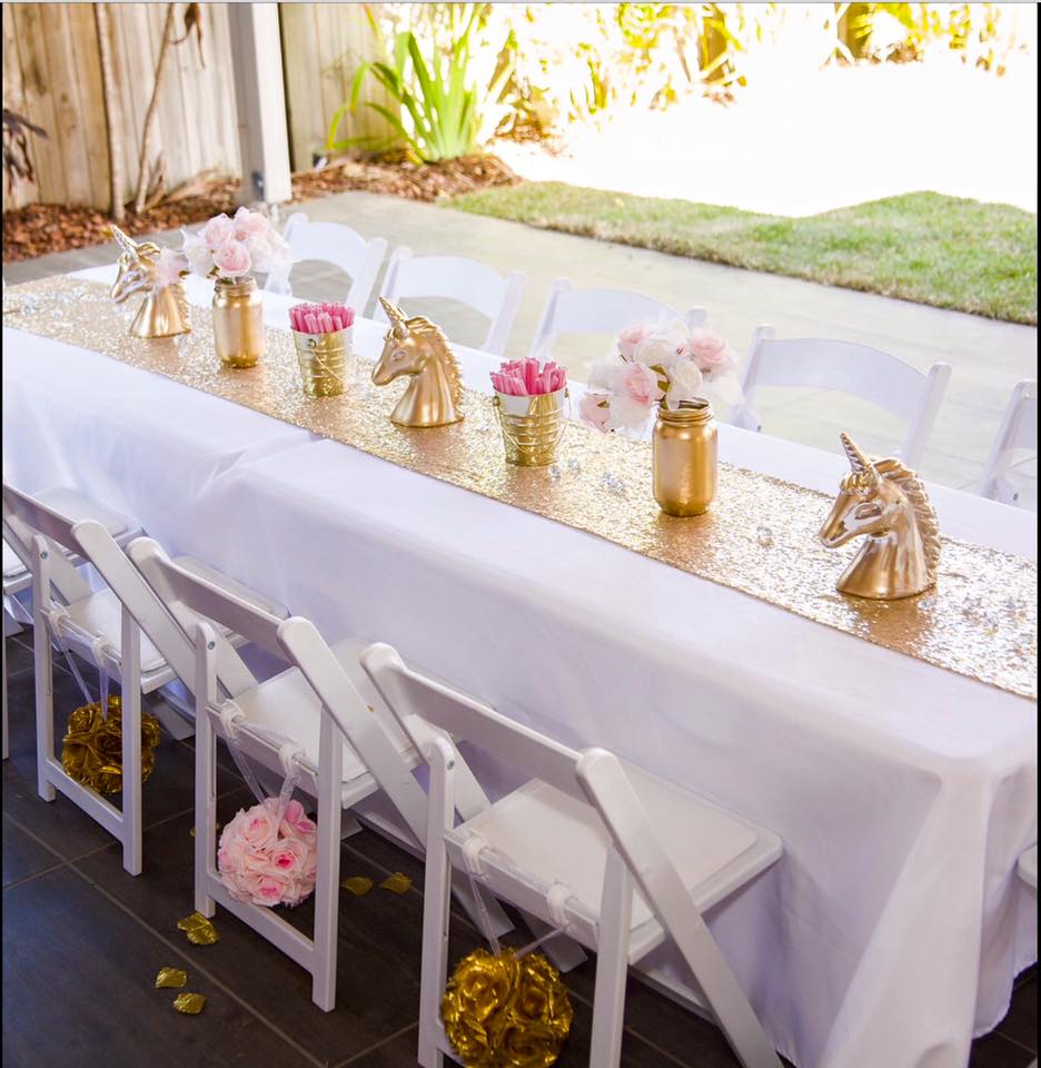 Kids table and chairs for hire - Enchanted Party Hire (Qld)