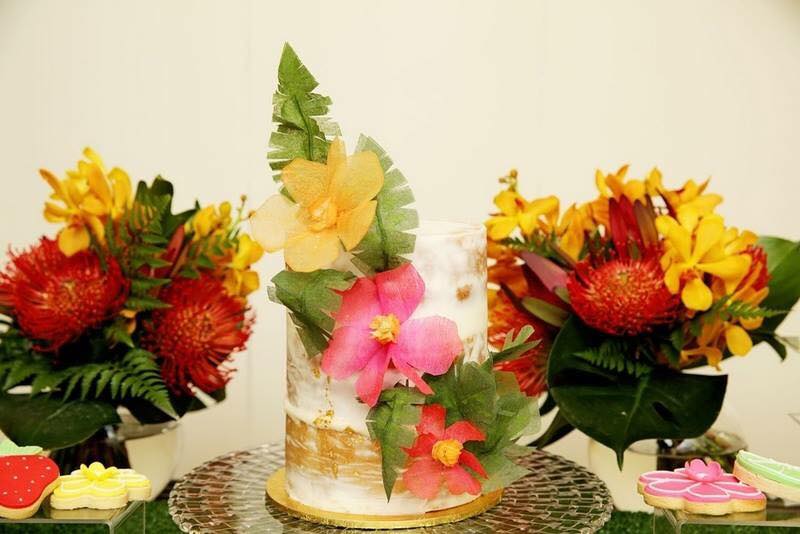 cake flowers - hanging pretty