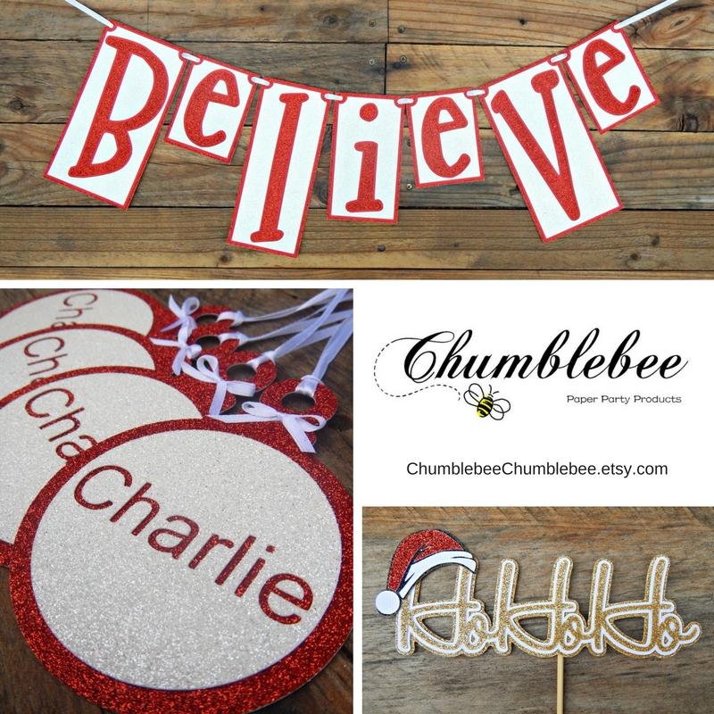 Christmas garland, tags and toppers - Chumblebee