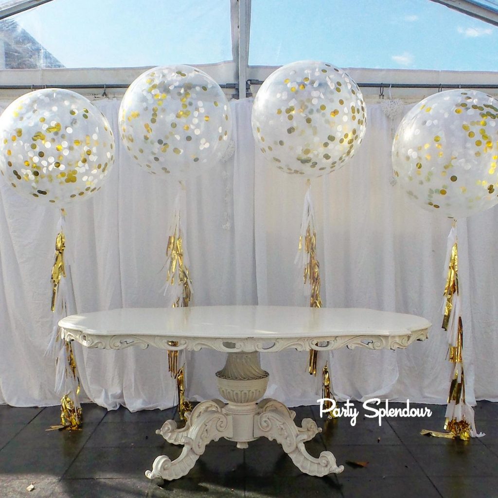 Confetti balloons with tassel - Party Splendour