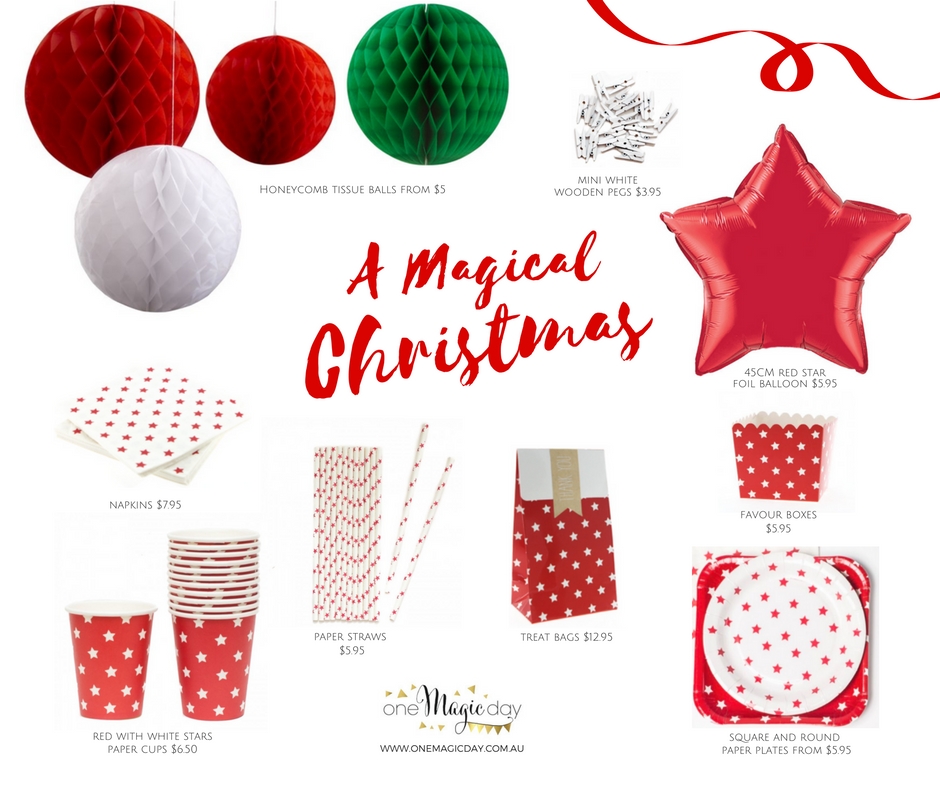 Christmas partyware - One Magic Day