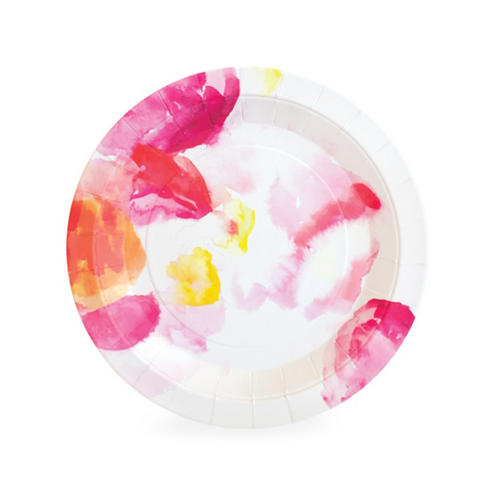floral party plates - the little event co