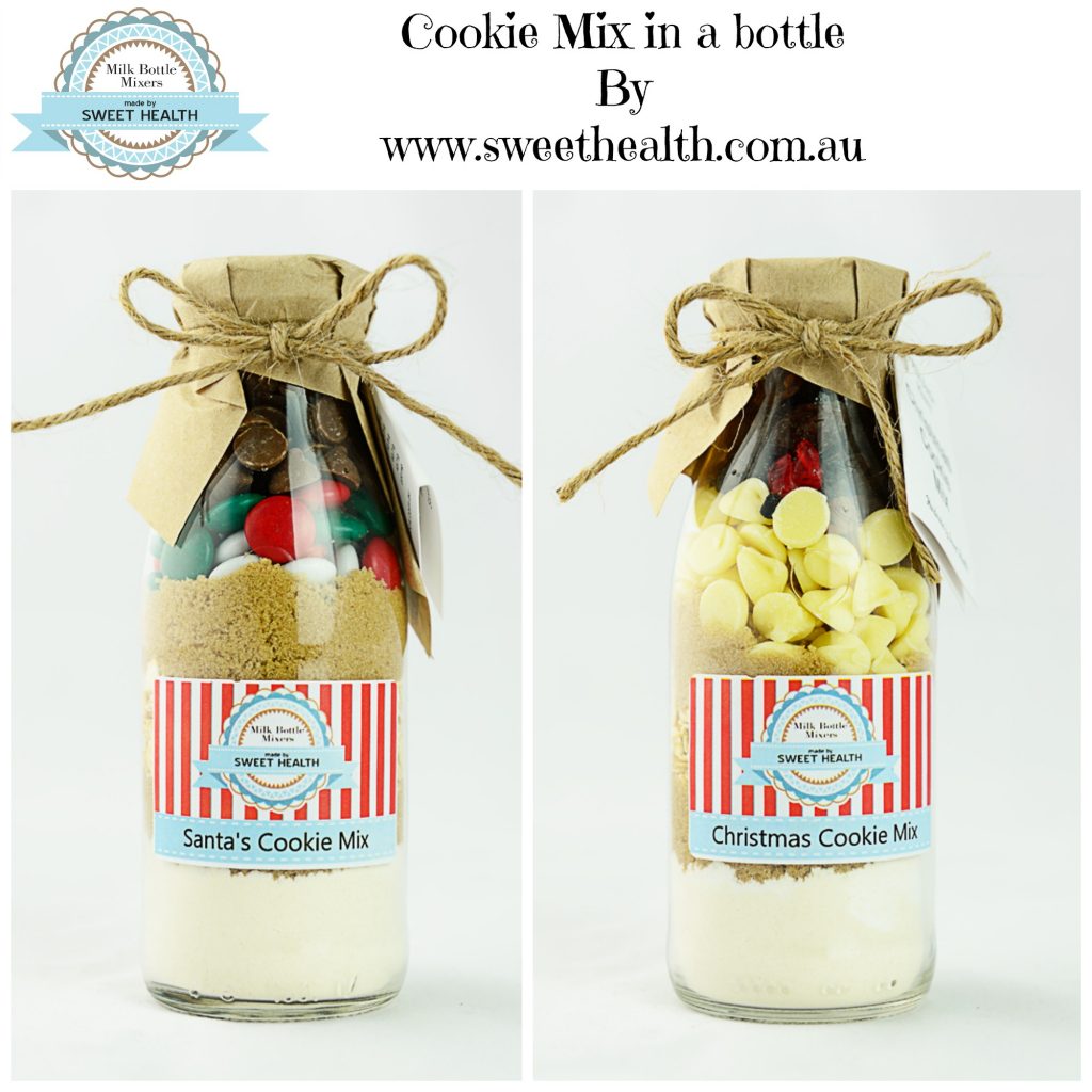 Christmas cookie mix in a bottle gift - Sweet Health