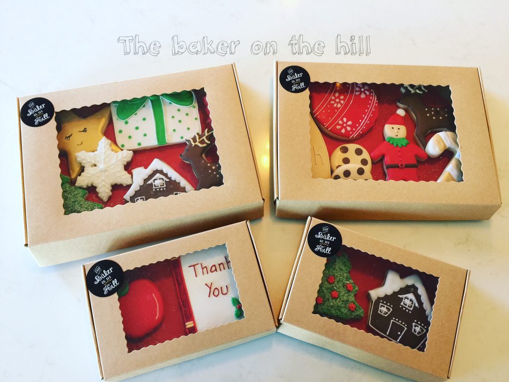 Christmas cookie gift packs - The Baker on the Hill