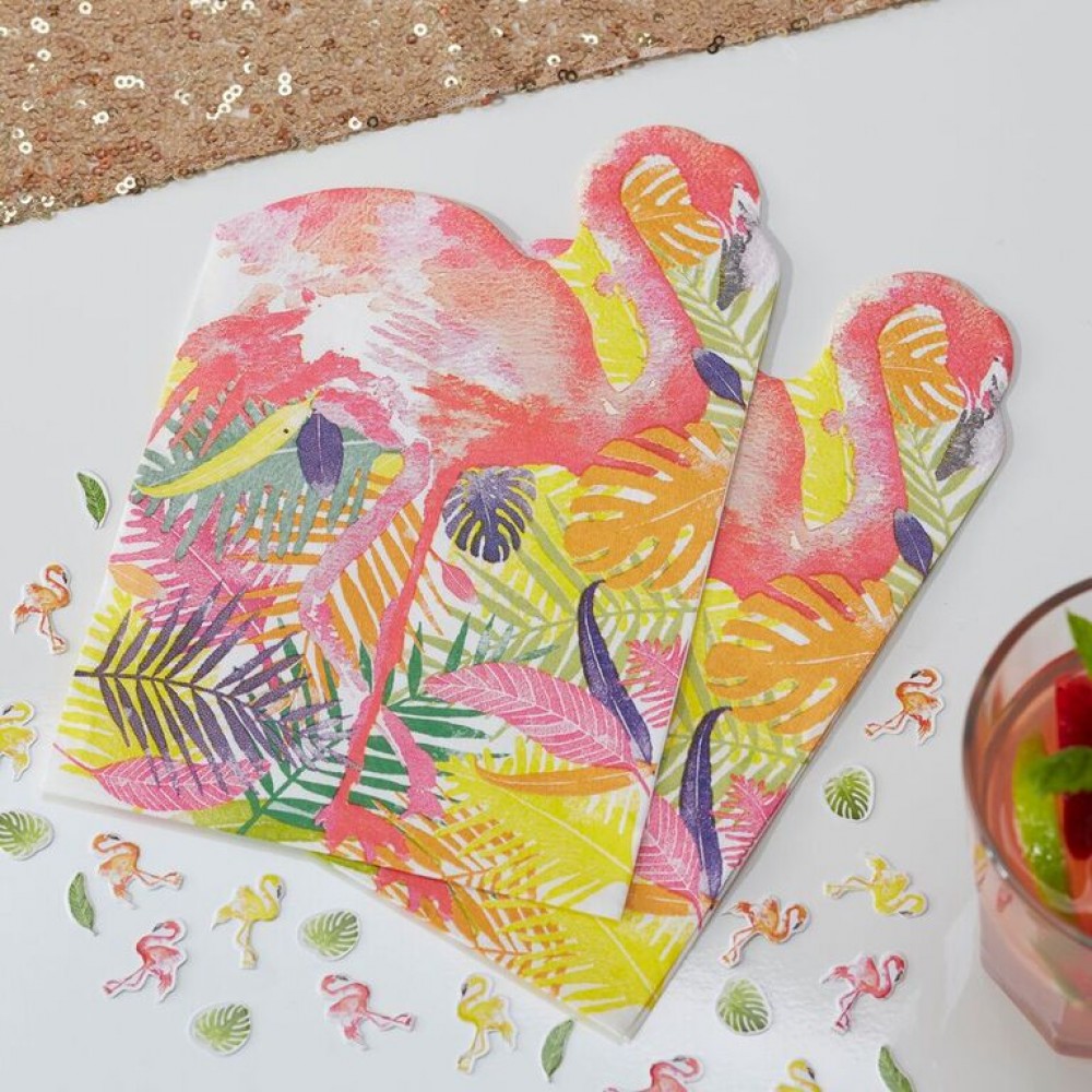 flamingo napkins - confectionately yours