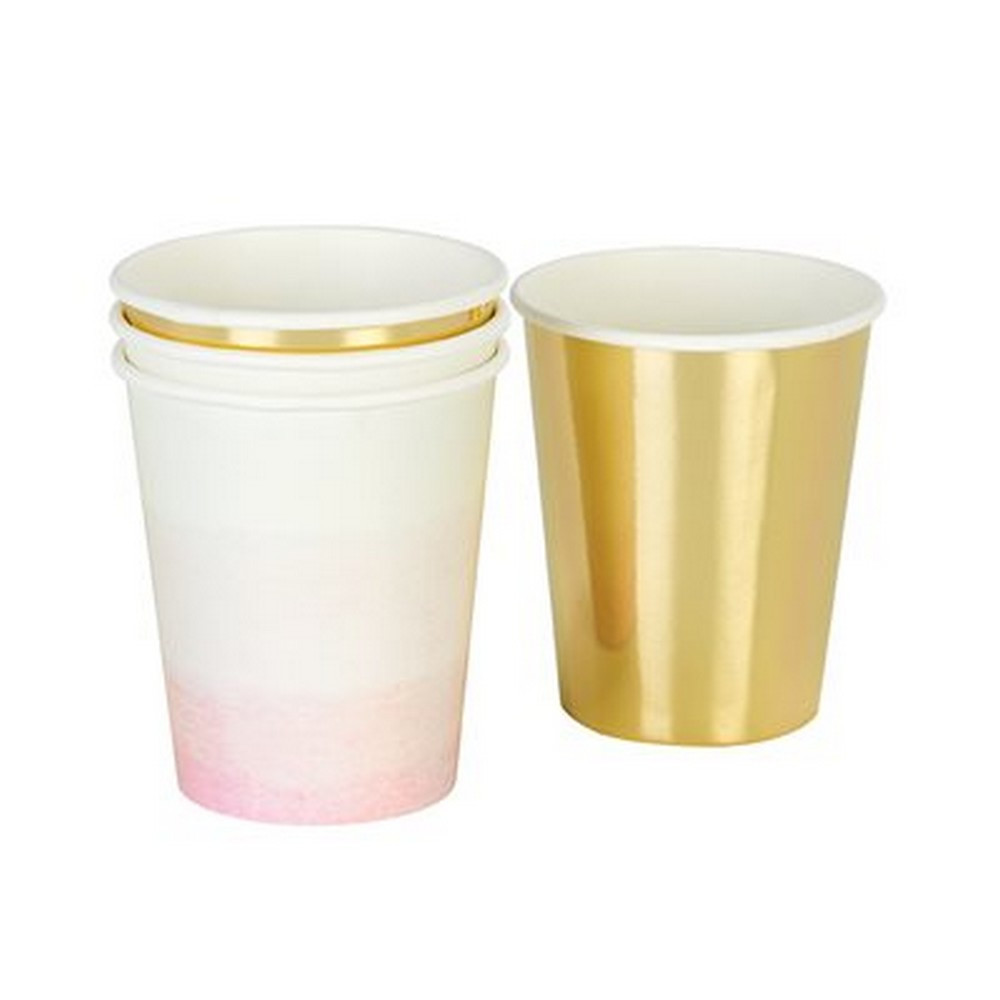 Pink and gold cups - The Little Event Co