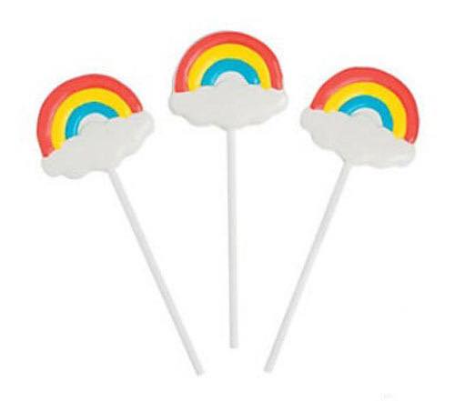 rainbow lollipop favours - lavor lane party boutique