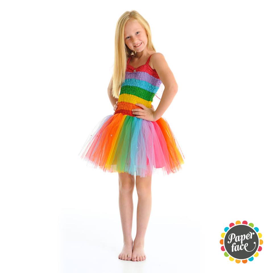 Friendship rainbow fairy dress - Paper Face