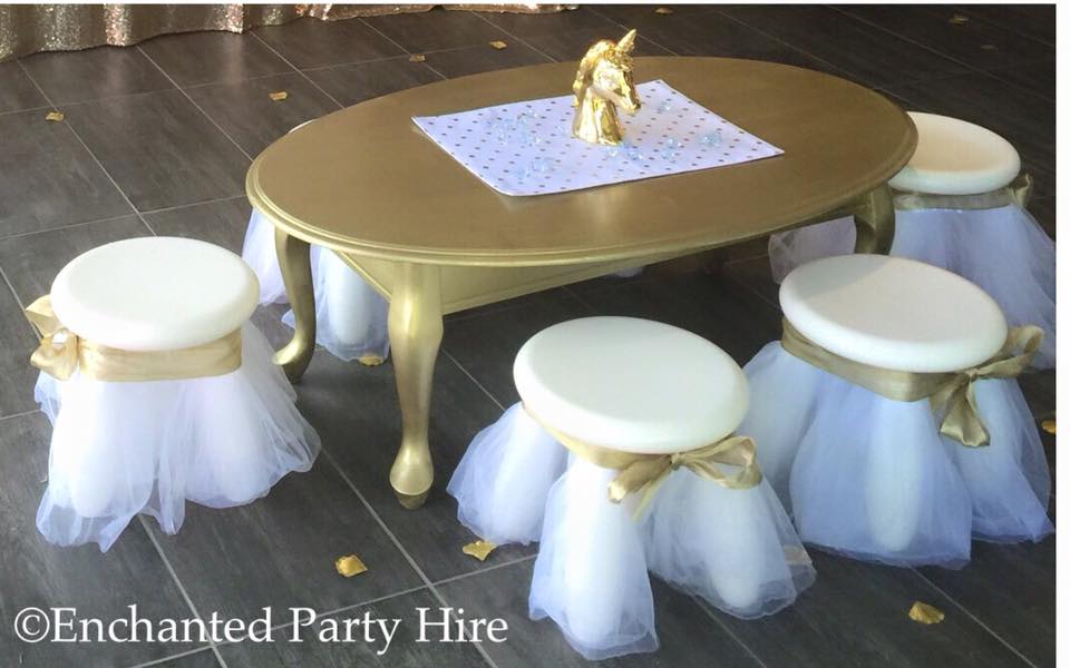 kids table and chairs for hire