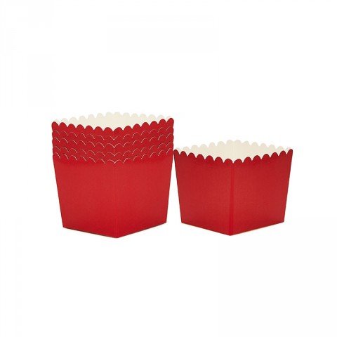 red favour boxes