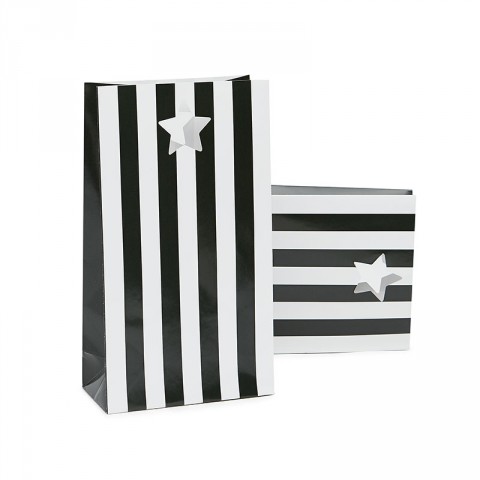 black stripe treat bags