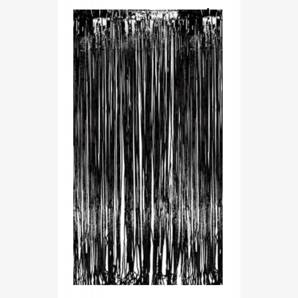 black foil curtain