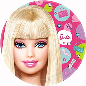 barbie party tableware