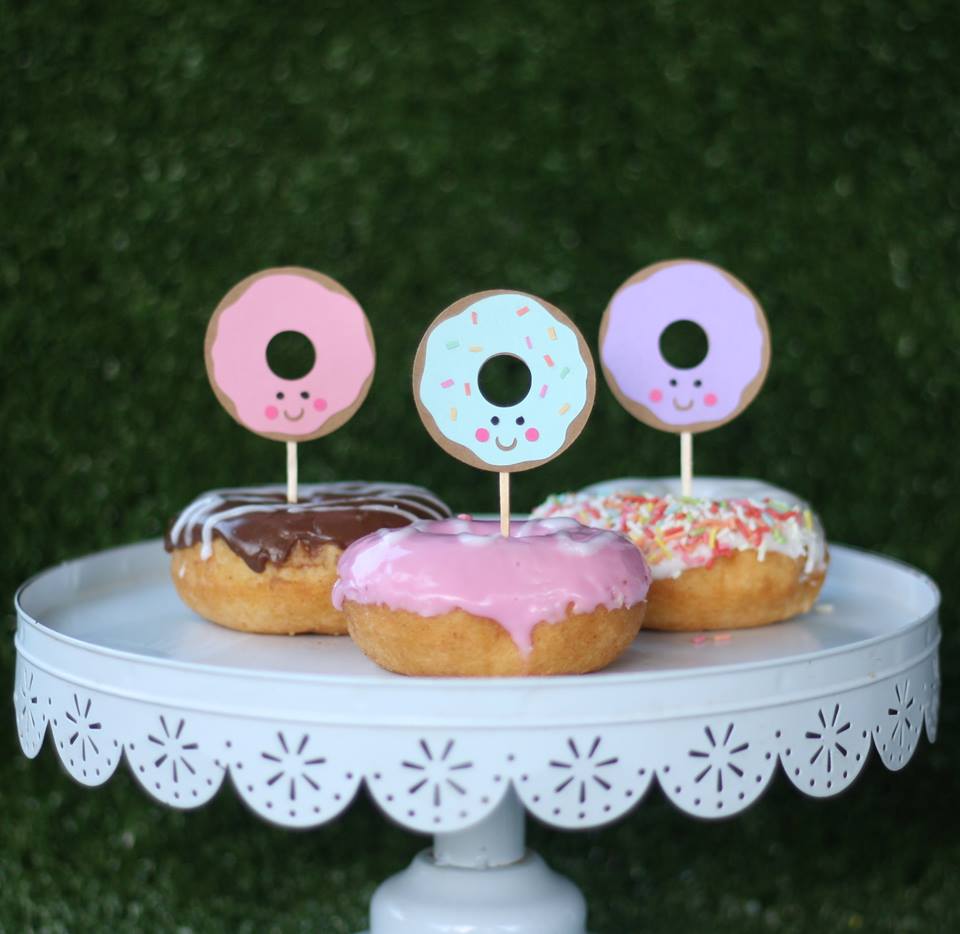 donut cake toppers