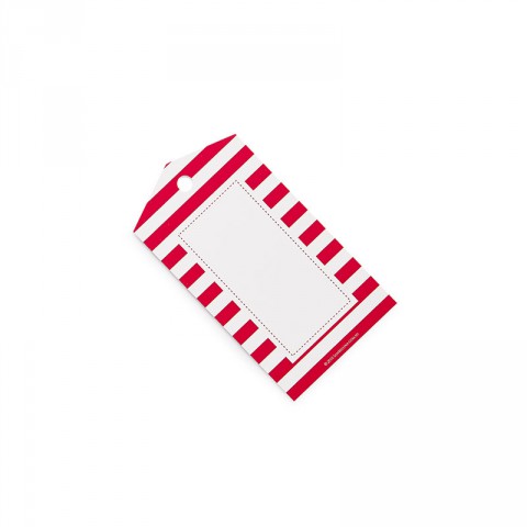 red striped gift tags