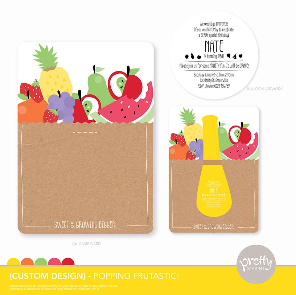 fruit salad invitations