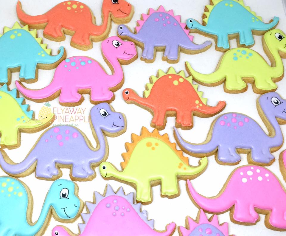 dinosaur themed cookies