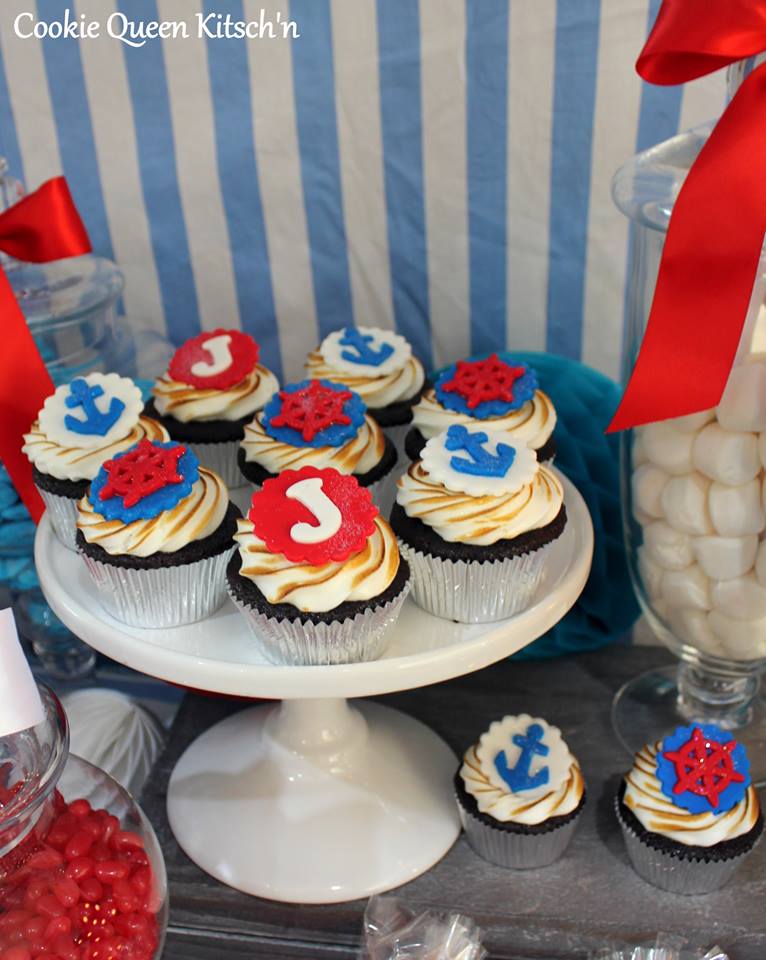 nautical theme cupcakes