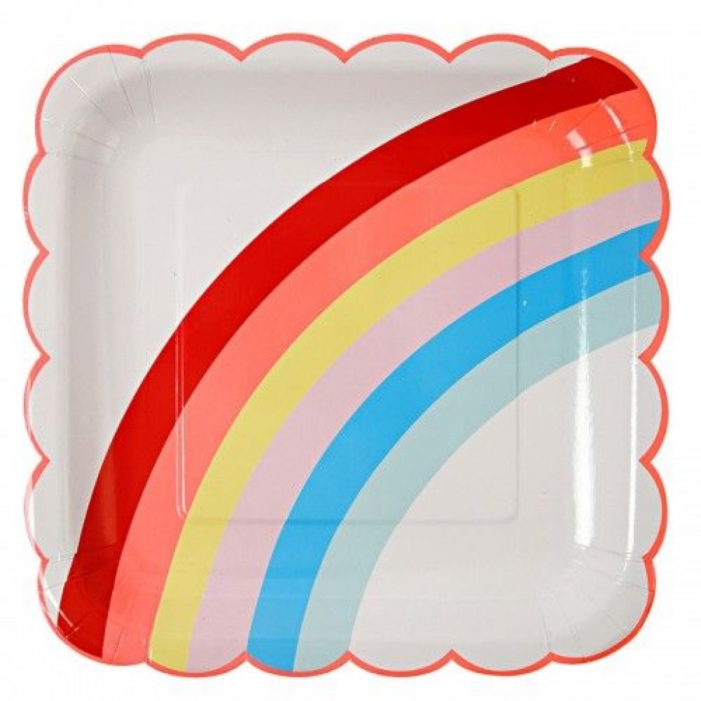 rainbow plates