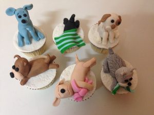 puppy cake toppers