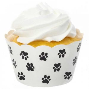paw print cupcake wrappers